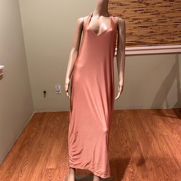 AKIRA Dresses & Skirts - Akira Paxton Maxi Dress In Peach Color With Drape Back Size 1X
